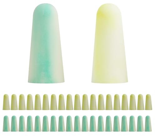 Pack de 50 Paires de Bouchons d'Oreilles pour Dormir, Protection Auditive en Mousse Super Douce, Réduction du Bruit SNR 35 dB, pour Voyages, anti ronflement, Concerts et Environnements Bruyants