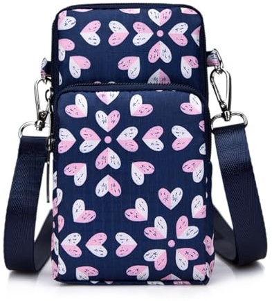 JEYORZY 1 pcs Crossbody Tasche für Damen, Damen-Umhängetasche, Handytasche Zum Umhängen, Nylon Handy Mini-Tasche Kleine Schultertasche Multifunktionale Handytasche, Handytasche zum Umhängen Damen