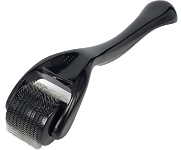 Derma Roller, 0.5 mm Dermaroller Visage, Roller Micro Aiguille pour Stimule Repousse Cheveux/Pousse Barbe, Réduit la Perte de Cheveux,Visage Soin de la Peau