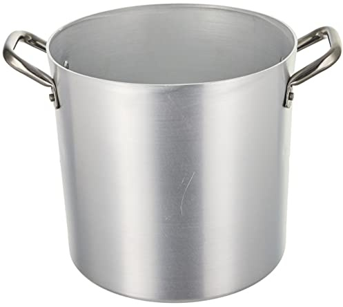 Ollas Agnelli Pan de Aluminio, con Dos Asas de Acero Inoxidable, 10 litros, Plata