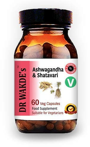 DR WAKDE'S Ashwagandha & Shatavari Capsules | 60 Veg Caps | Rejuvenating Herbs | Energy Support | Plant-Based Supplement | Vegan | All Natural