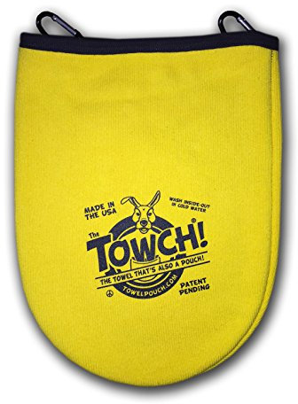 Towch® Disc Golf-Handtuchtasche, 3 bis 5 Disc-Tasche, erhältlich in 11 Farben, Gelb