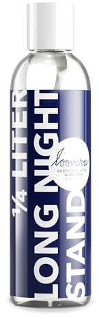 LOOVARA litro Long Night Stand, gel lubricante sensible 250 ml, Aloe Vera, compatible con preservativos, para piel sensible, pH optimizado, dermatológicamente probado, ingredientes naturales
