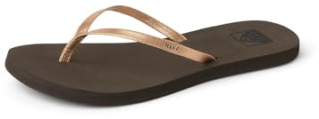 Reef Bliss Nights Womens Flip Flop, Super Lightweight and Soft Footbed, Thin Strap Beach Sandal, Rose Gold, 7
