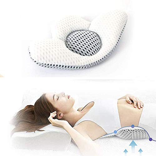 jiuzcare Lendenkissen Kissen Rückenschmerzen Lendenkissen Bett Rückenstütze Schlafkissen Orthopädische Kissen Back Cushion Pillows Bed Schwangerschaft Kissen 3D Lumbar Support Lendenkissen Schlafen