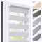 Estika Satin doppelrollo für Fenster ohne Bohren nach maß, 5 Farben, Breite 30-129 cm, Klemmfix Montage Rollo, Duo Rollo, Fenster rollos für innen, Rollo ohne Bohren