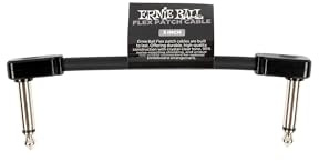 Ernie Ball Flex Patchkabel 3in - Zwart - Enkele