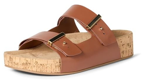 Amazon Essentials Sandales en liège pour femme, havane, pointure 41