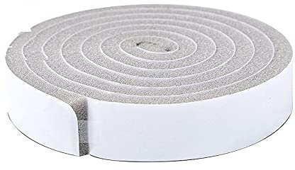 Recording Studio Foam Absorber, 2pcs 2M/4M Self-Adhesive Sponge Foam Insulation Tape Door Window Sealing Strip Weather Stripping Soundproof Windproof Dustproof Seal(Gray 30mm)