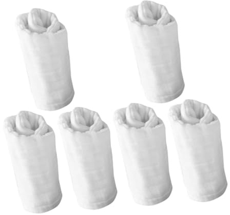 GARIOUANS 6pcs Muslin Burp Cloths Pure Cotton Soft Washable Diapers for Newborn Boys and Multifunctional Breathable Cloths for Daily Use and Nursery Essentials