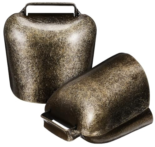 SUPVOX Campane in Ferro Spesso per Animali Domestici, 2 Pezzi, Campanelli per Pecore e Mucche, Collari Anti-Furto, Accessori per Fattoria e Decorazioni