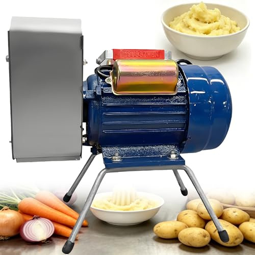 Potatispress Av Rostfritt Stål 750W, Hög Effektivitet 20-30KG/H. Skapar Mjuk Potatispuré, lämplig för Restauranger, Snackbarer och Hushållskök