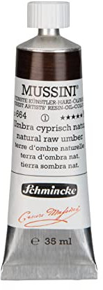 Schmincke MUSSINI® - feinste Künstler-Harz-Ölfarben, Umbra cyprisch natur - 35 ml