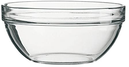 Arcoroc ARC 09994 Empilable Schale, Stapelschale, Schüssel, 26cm, 4.5 Liter, Glas, transparent, 1 Stück