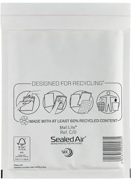 Mail-Lite 100 Mail Lite - C/0 - JL0 - Padded Envelopes 150 x 210mm 1 Boxes of 100 - White