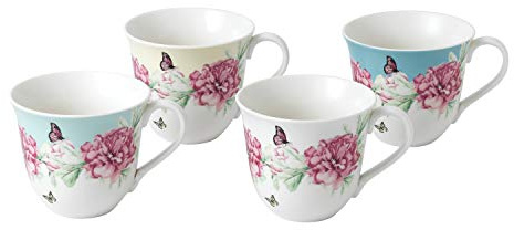Royal Albert Miranda Kerr Everyday 40033975 Lot de 4 Tasses en Porcelaine Multicolore 350 ML