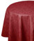 Wachstuch Wachstischdecke Tischdecke Gartentischdecke Leinen Prägung Rot Oval 130 x 180 cm abwaschbar gefaltet