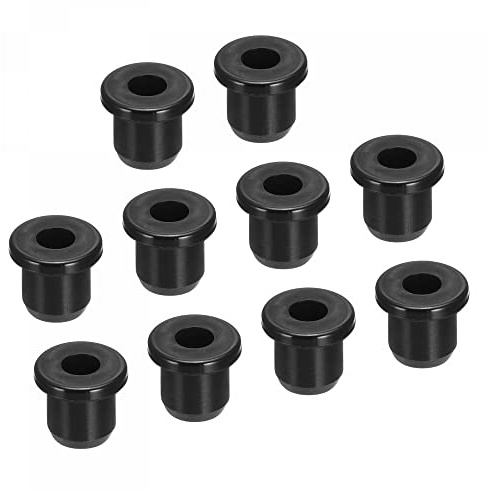 sourcing map Passe Fil Caoutchouc Œillet Montage Diamètre 5/16 (8mm) Rond T Type pour Organisation Protection Corde Coffret de 10
