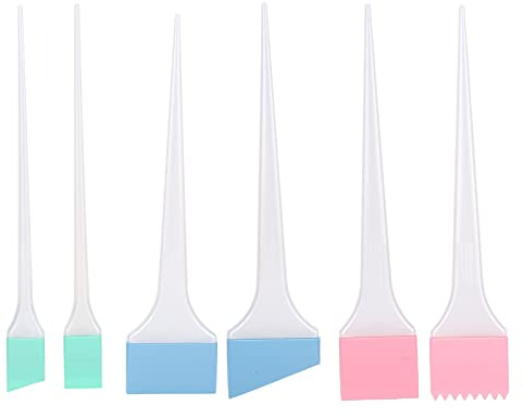6Pcs Hair Dyeing Brush Set, hair dye brush, hair colour brush,Silicone Hair Colour Tinting Brush, Hair Coloring Dyeing Dye Application Hairdressing Tool, for Hair Salon