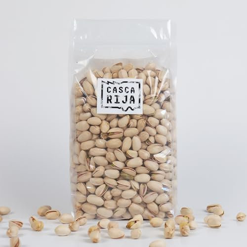 CASCA RIJA: Pistacho Con Cáscara Natural 1 Kg | Sin Aceite, Sin Conservantes y Sin Sal Añadido | 100% Natural, Vegano