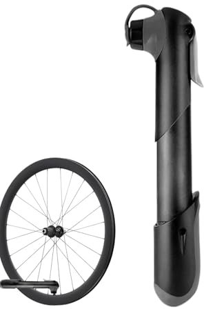 Kleine Luftpumpe für Fahrrad, kompakte Fahrradpumpe - Kleine Fahrradreifenluftpumpe tragbar - Aluminiumzyklus-Inflationsinstrument, kompakte Rahmenpumpe mit Montagehalterung für Ball