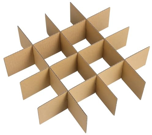 VILLFUL Lot De 2 Séparateurs Pour Carton D'Expédition, Séparateurs En Carton Pour L'Expédition De Verres, Boîtes De Déménagement Pour Verres Verres À Pied, Boîtes D'Emballage Pour Le