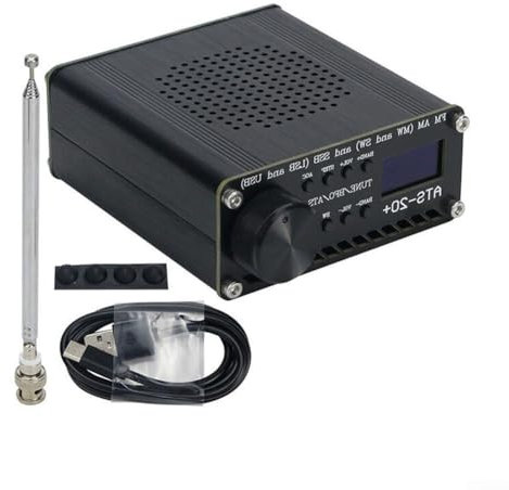 ReachMall Full-band Radio Receiver, Portable AM FM SSB LSB USB All Band Radio Scanner With Antenna 0.96-inch Display 3.6V 800MAh Auto Retention