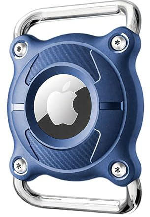 LIUYIDM Étanche Support Collier Chien avec Boucle Métallique Amovible Collier Chien 4 cm de Large Étui de Protection pour, Compatible avec Apple (Saphir)