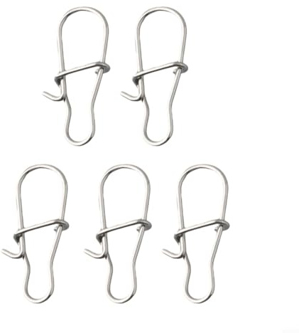 Jonikuper 50 connettori girevoli a scatto in acciaio inox con anelli solidi, clip di sicurezza per rotazione flessibile e fissaggio sicuro dell'attrezzatura in acqua dolce e salata (3#per)