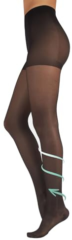 CALZITALY COLLANT SANITARIO COMPRESSIONE GRADUATA MADIA || 70 DEN || NERO & NATURALE || S M L XL XXL || (XXL, Nero)