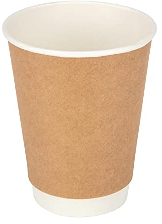 Fiesta Recyclable Hot Cups Double Wall Kraft - 340ml (12oz) (Sleeve 25)