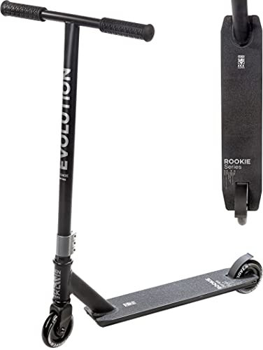 RAVEN Scooter Stunt Tricks Roller Kickscooter für Kinder Jugendliche |100mm PU Räder | ABEC-9 Kugellager (Rookie Black, 100mm)