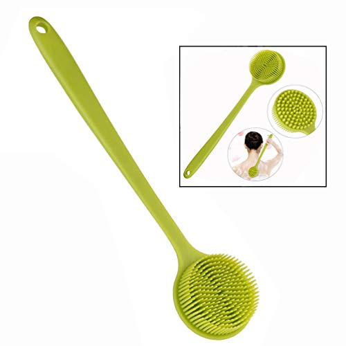 LHKJ Cepillo de Espalda Ducha Suave, Cepillo de baño de Silicona con Mango Largo para Limpiar la Piel Cuerpo