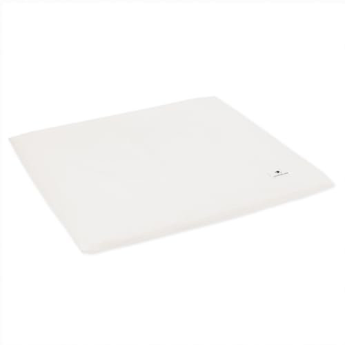 Wickeauflagenüberzug aus Musselin, Ivory, Made in Germany, OEKO-TEX Standard 100, Größe: 85/75 cm