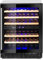 HENDI Weinkühlschrank, mit 2 Zonen, Getränkekühlschrank, Platz für 46 Flaschen, 133L, 220-240V, 90W, 595x588x(H)820mm