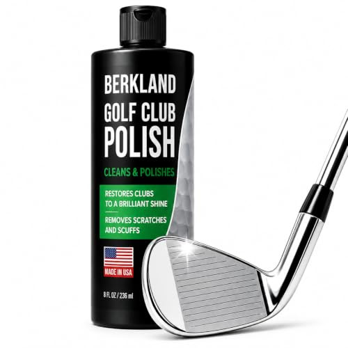 Golf Club Polish & Scratch Remover — All-in-One Golf Club Cleaner, Polisher & Rust Remover for Irons, Wedges & Putters, Restores Shine on Steel, Aluminum & Zinc, Golf Accessories, 8 fl oz Spray