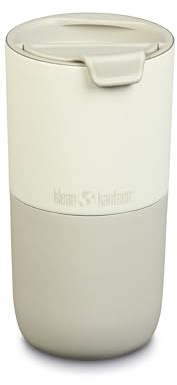 Klean Kanteen Rise Becher, 473 ml, Edelstahl mit Klappdeckel, Tofu, 16oz