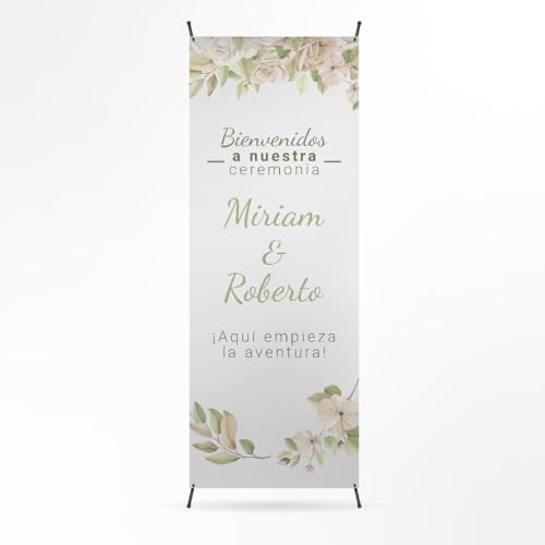 Cartel Bienvenida Boda Personalizado - Photocall Boda para Decoracion Boda