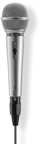 Hama Dynamisches Mikrofon Jam Star, Klinkenkabel 3m + Adapter, EIN/Aus