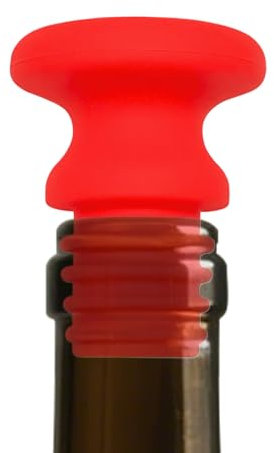 Husoiuy Tapones de silicona para botellas de vino, tapas de cierre para botellas de vino, accesorios de cocina aptos para uso alimentario para botellas de champán y hogar, soluciones de cierre