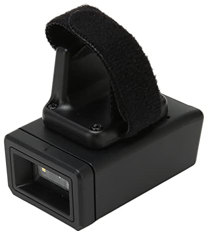 Lazmin112 Tragbarer Barcode-Scanner, Kabelloser 1D-2D-QR-Barcode-SCANNER, 450-MAH-Akkapazität, Upload-Speicher, 2,4 G BT, Tragbarer Barcode-Leser, für Computertelefone