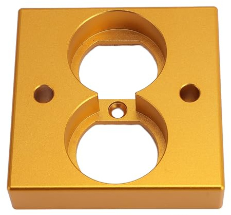 SENECESLI HIFI-högtalarterminalpanel, Strömuttag med överlägsen Prestanda för Hemmabioentusiaster, Aluminiumlegering (Guld)