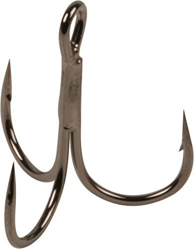 Owner ST-36BC Stinger Predator Drillingerhaken, Schwarz, Chrom, 6 Stück