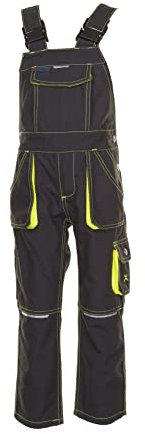 Planam Junior Kinder Latzhose anthrazit gelb Modell 6120 Größe 170-176