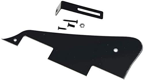 Dopro Pickguard für Epiphone Les Paul (3-lagig, mit schwarzer Halterung) Schwarz