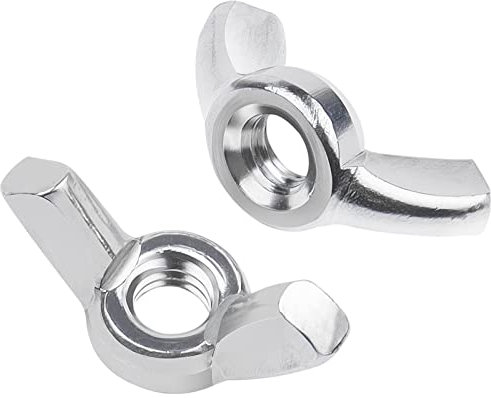 DIN 315 Flügelmutter M6, Leryati 10 Stück Edelstahl Schmetterlingsmutter, Hochwertige A2 Flügelmuttern Sortiment Metrische Rostfreie Wing Nut, Flügelmutter Gewindegrößen Hand Schraub Flügelmuttern