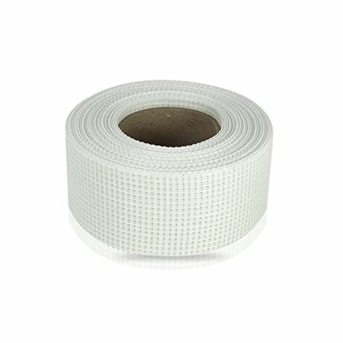 LORD C PLASTERBOARD & DRYWALL SCRIM TAPE Mesh Flashing Plastering Patching Holes High Strength heavy duty White Tape Measures Reinforce Joint Repair Ceiling Cracks (1, 50mm X 20m)