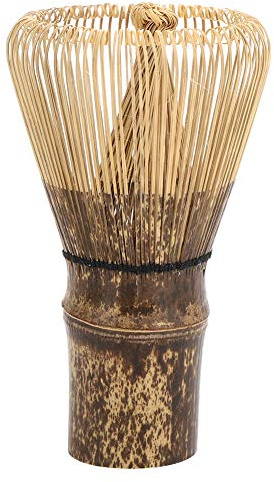 Batidor De Matcha De Bambú, Batidor De Té Matcha Tradicional Japonés Chasen Matcha Stirrer - Herramienta De Cepillo Chasen Batidor De Mango Largo Duradero Para La Preparación De Té Matcha(120 Prongs)
