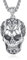 Skull Necklace for Men Sterling Silver Skull Skull Head/Sword/Skull Axe Skull Gothic Skull Jewelry for Men Women (Skull Head B)