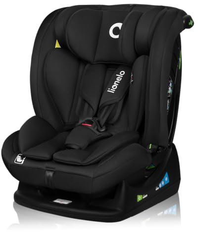LIONELO IZZY I-SIZE Kindersitz für Kleinkinder 40-150 cm, vielseitig montierbar, vorwärts- und rückwärtsgerichtet, verstärkte Kopfstütze, 13-stufig verstellbare Kopfstütze, verstellbare Rückenlehne
